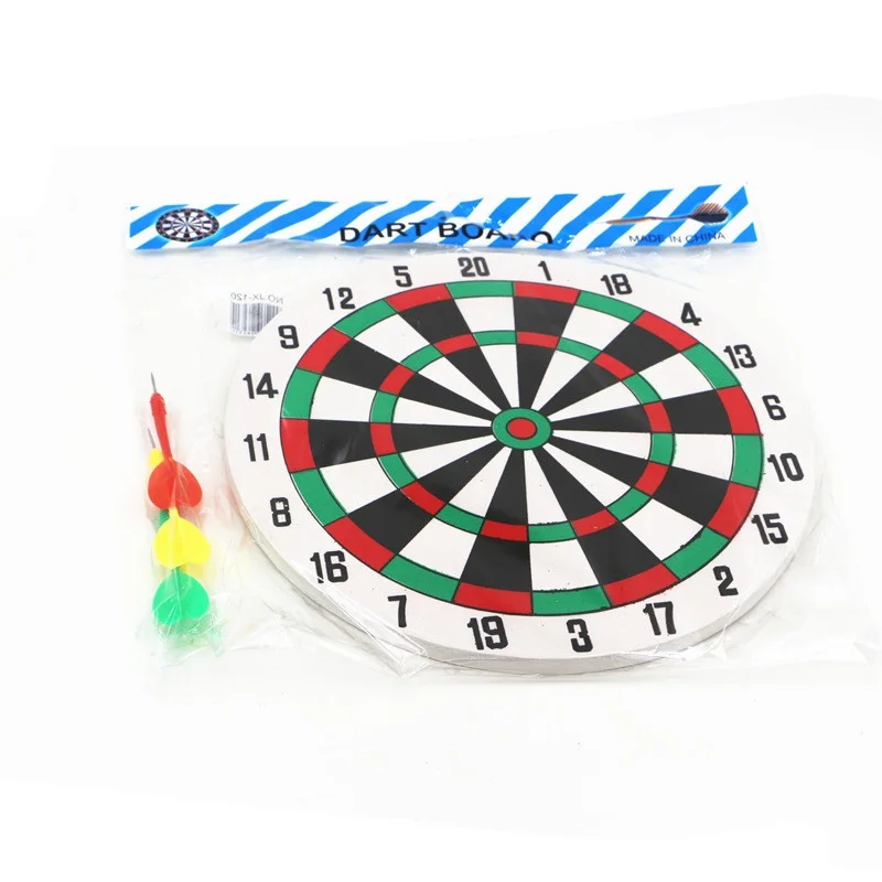 

Hot 29.5cm Diameter Wall Mounted Two Sided Dual Use Thick Foam Darts Set Toys For Boys Birthday Gift One Piece Adult Indoor
