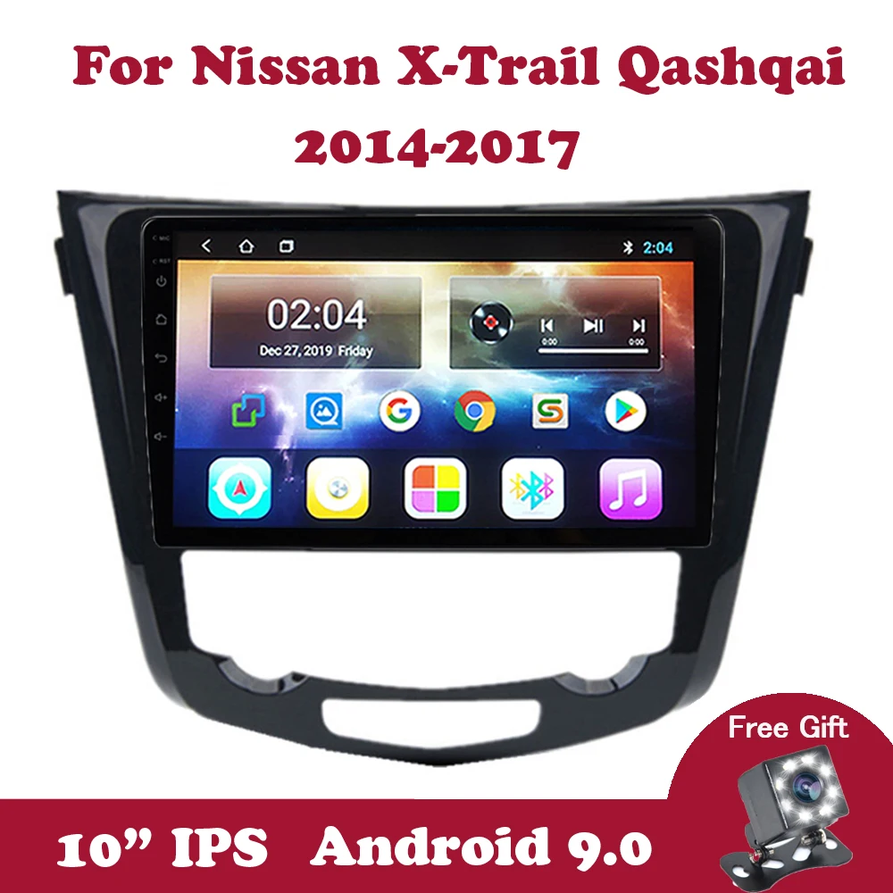 Android 9 0 мультимедийный видеоплеер для Nissan X Trail 3 T32 Qashqai 1 J10 2014 2017 2Din No навигация GPS