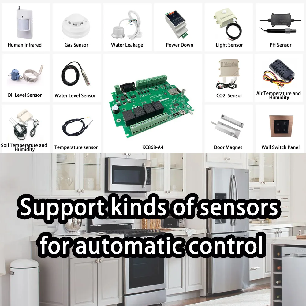 Kincony A4 Автоматизация умного дома ESP32 Wifi RS232 стандартный интерфейс Интернета TCP HTTP