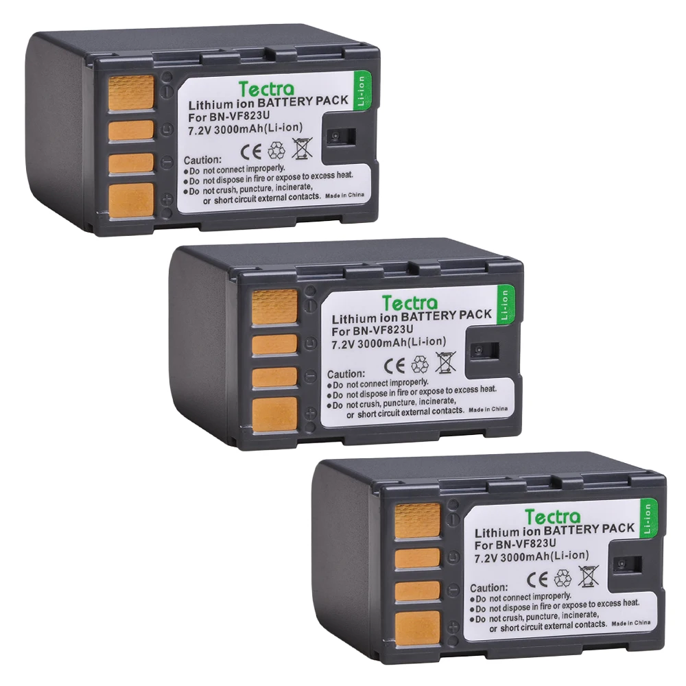 Tectra BN VF823 BNVF823 BNVF823U аккумуляторная батарея (3 шт.) для JVC|Цифровые аккумуляторы| |
