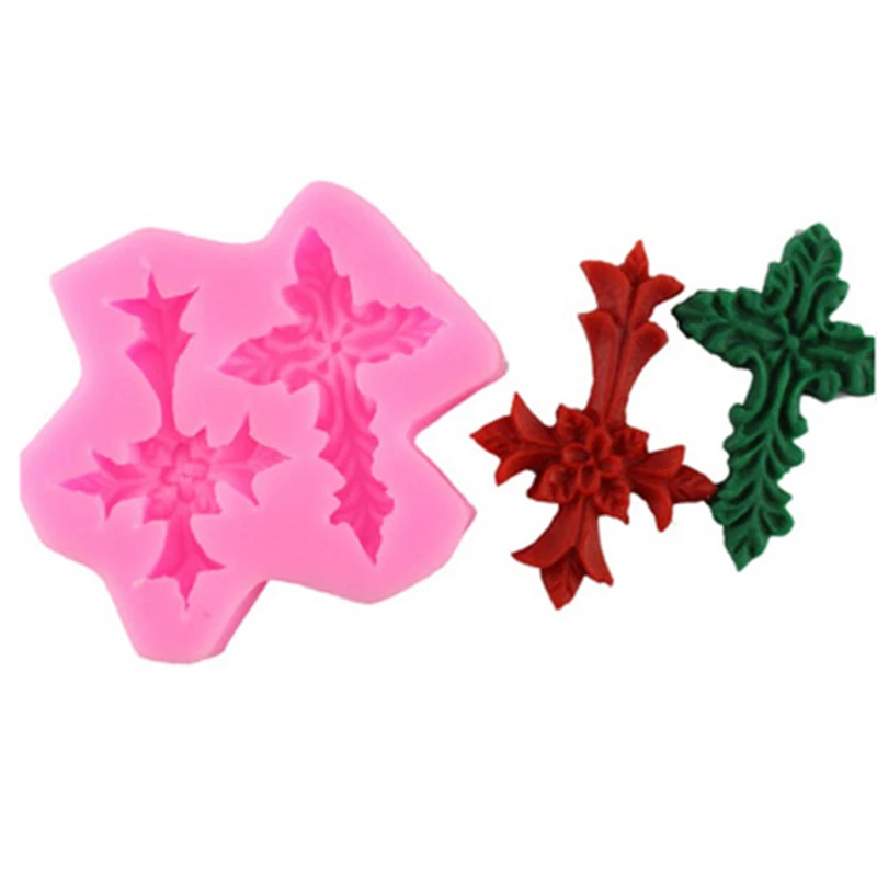 3D крест Форма силиконовой сахар искусственной пресс-формы &quotсделай сам&quot форма