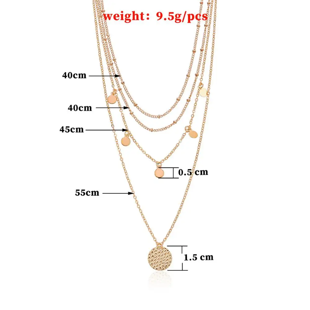

New Bohemian Multilayer Cross Gold Pendant Necklace For Women Punk Choker Necklaces 2020 Fashion Words Jewelry Party Gift