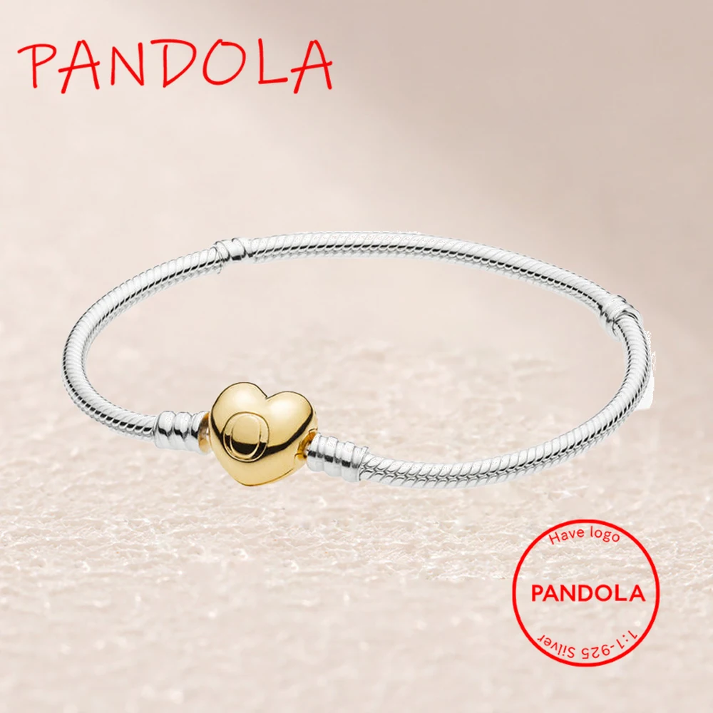 

560719 Shine Sterling MOMENTS Bracelet with Heart Clasp