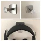 Держатель для наушников из нержавеющей стали, портативная вешалка для гарнитуры, Универсальный Крючок для крепления на стену, для парка наушников (с наклейкой)