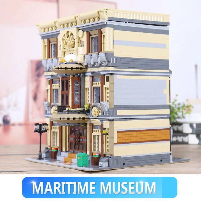 DHL 01005 MOC Конструктор Город игрушки серия морской музейный набор сборные строительные блоки кирпичи Детские Рождественские игрушечные модели, подарки