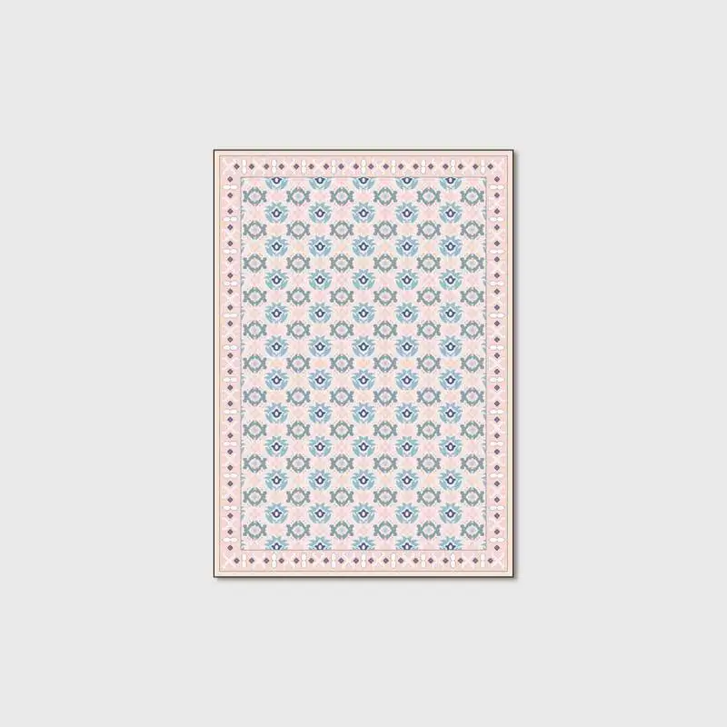 Модные геометрические розовые Синие Серые домашние декоративные коврики для