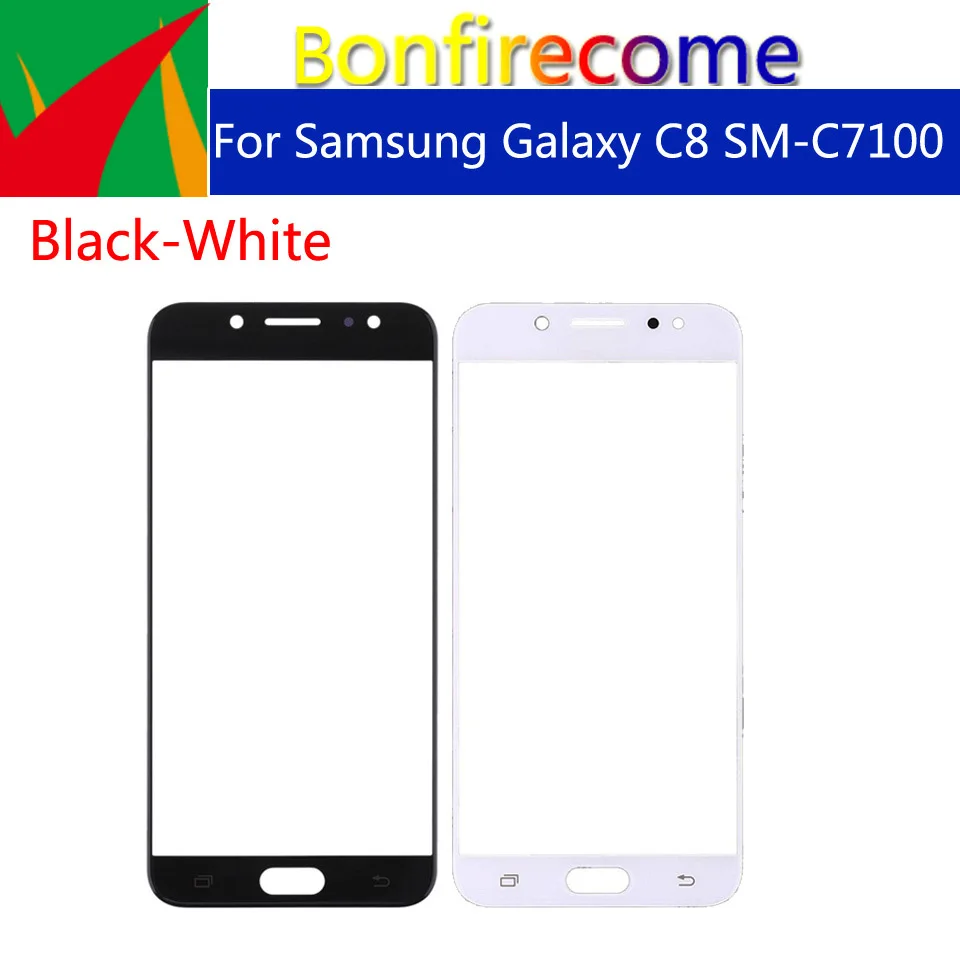 

10 шт \ Лот для Galaxy C8 C8000 \ C7 2017 SM-C7100 C710 C7100 сенсорный экран передняя стеклянная панель сенсорный экран Внешний стеклянный объектив 5,5"