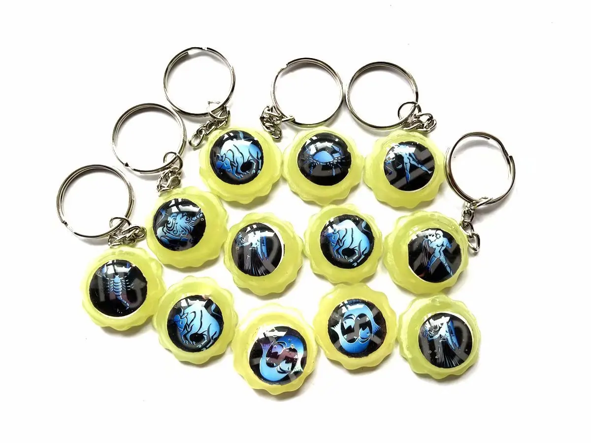 

YQTDMY 12 pcs fashion newest mixed totem design charming keychain