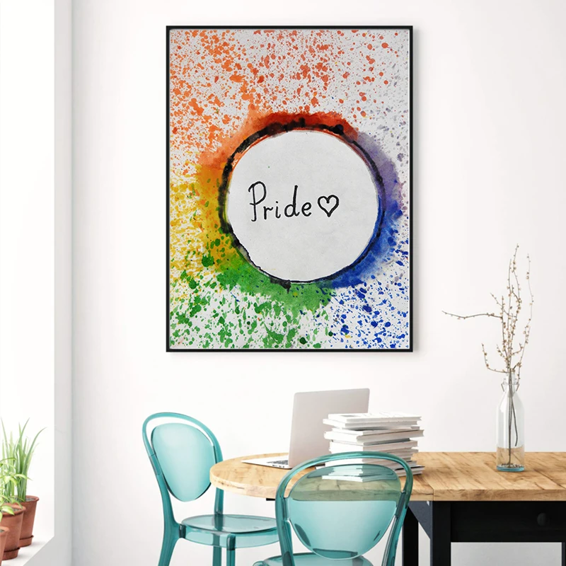 

Art letters poster color prints children's room wall canvas printing modern living room home decoration (no frame)