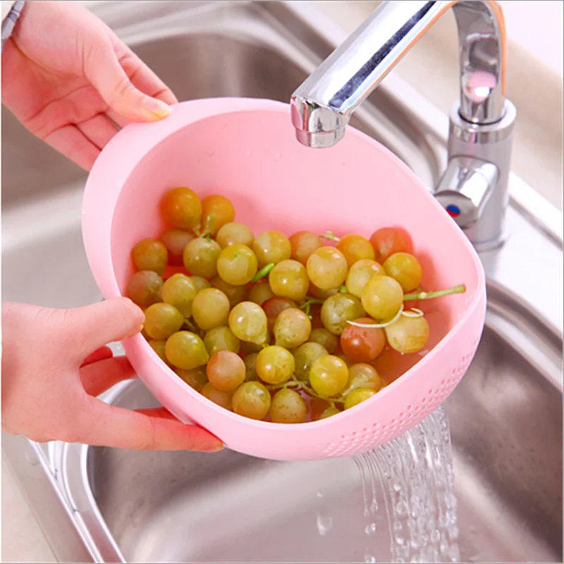 food grade plastic rice beans peas washing filter strainer basket sieve drainer cleaning gadget kitchen accessories free global shipping