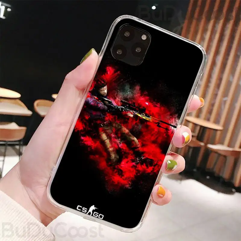 

Riccu Counter Strike Global cs Phone Case for iPhone 8 7 6 6S Plus X 5S SE 2020 XR 11 pro XS MAX 12 12Mini