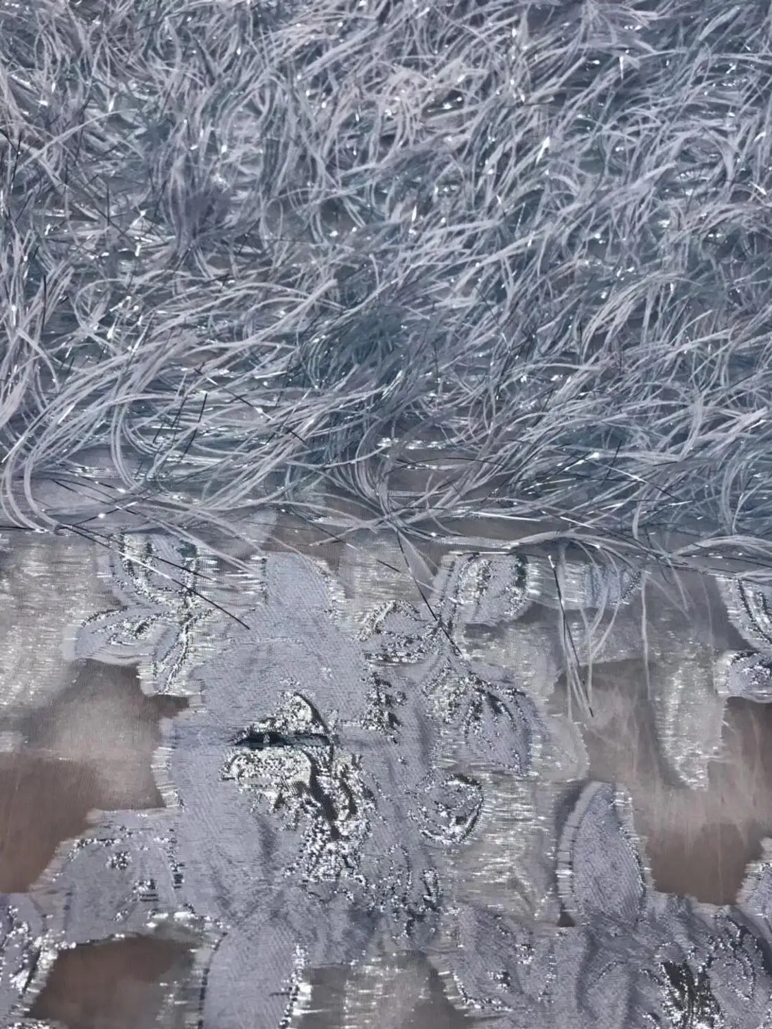 Новинка Анкара ткань тюль 3D кисточки африканская кружевная для платья выпускная