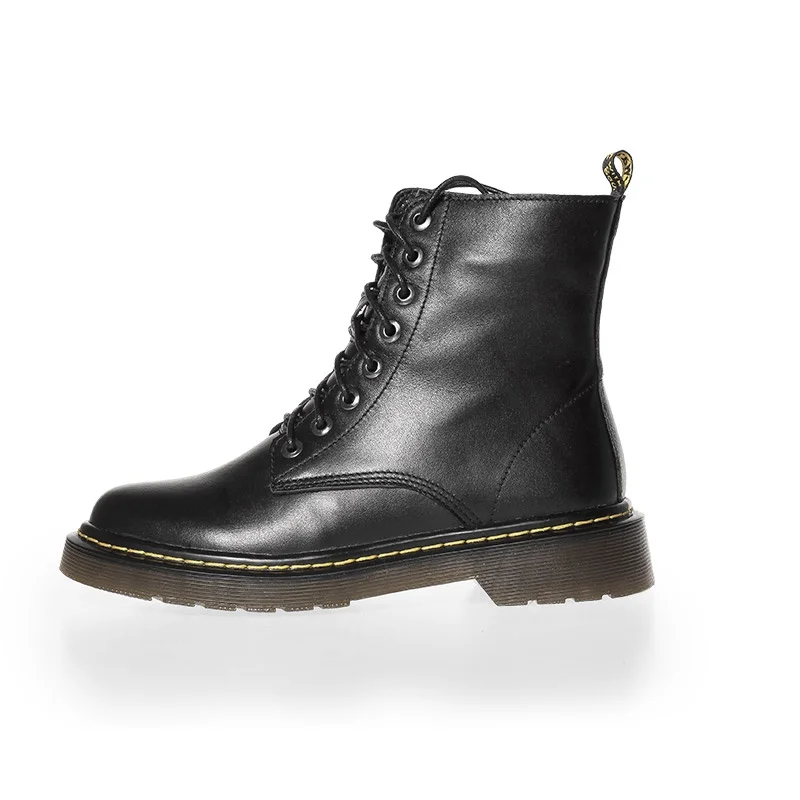 

ZVQ Women Shoes Winter Warm New Fashion Round Toe Ankle Boots Outside Mid Heels cross-tied Plus Size Ladies Shoes Drop Shipping