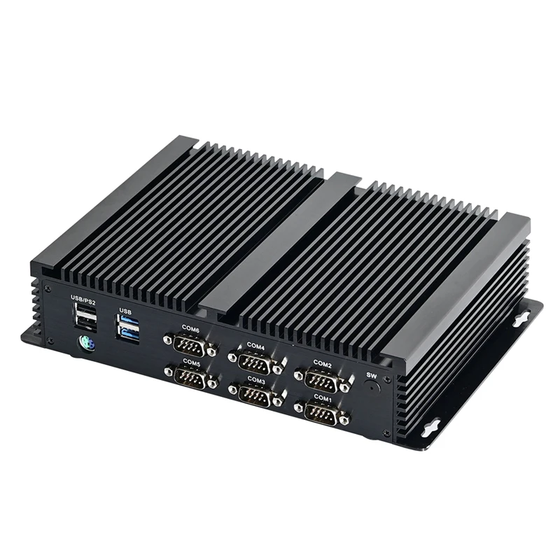 Мини-ПК без вентилятора Core i7 8550U 6500U i5 8250U 7267U с 6 * COM двойной LAN HDMI VGA мини
