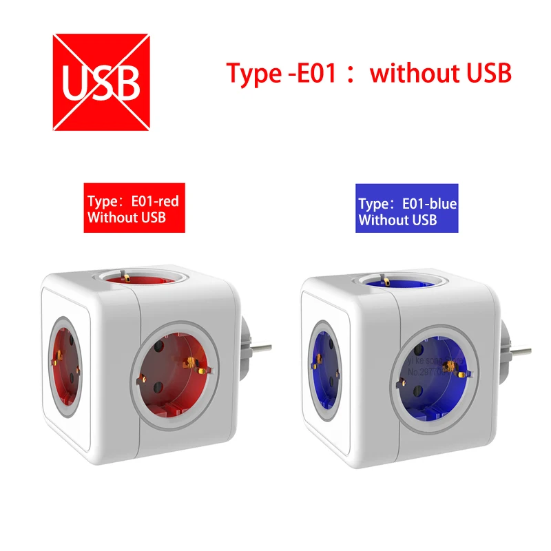 Sopend Power Cube Smart 4 Outlet Strip штепсельная вилка европейского стандарта с