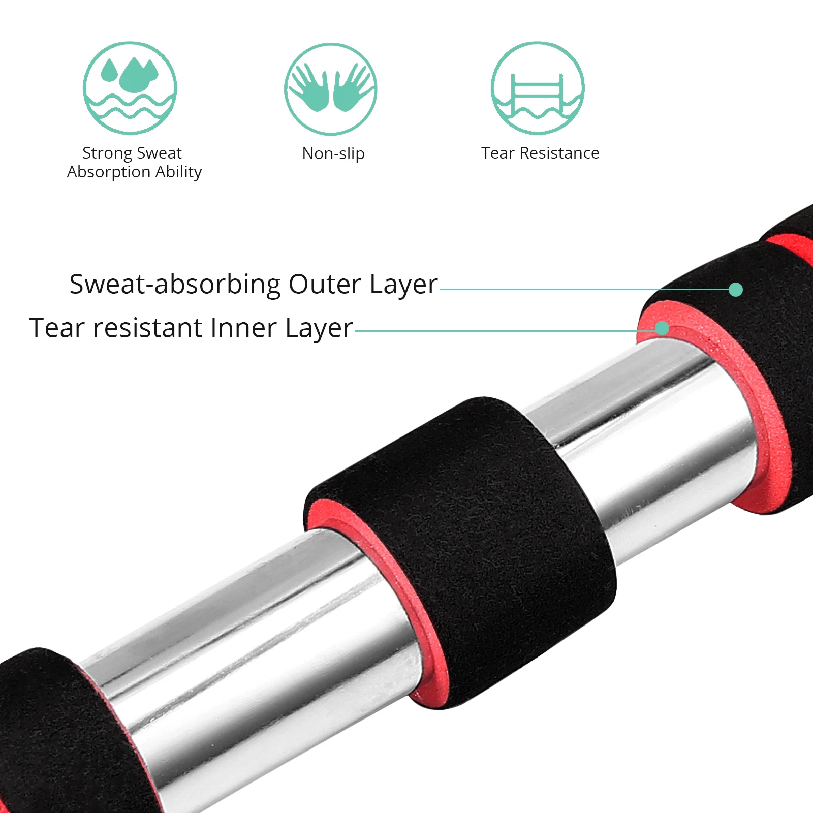 AMTOVL 150KG Adjustable Door Horizontal Bars Home Exercise Workout Gym Chin Up Pull Training Bar Sport Fitness Equipments | Спорт и