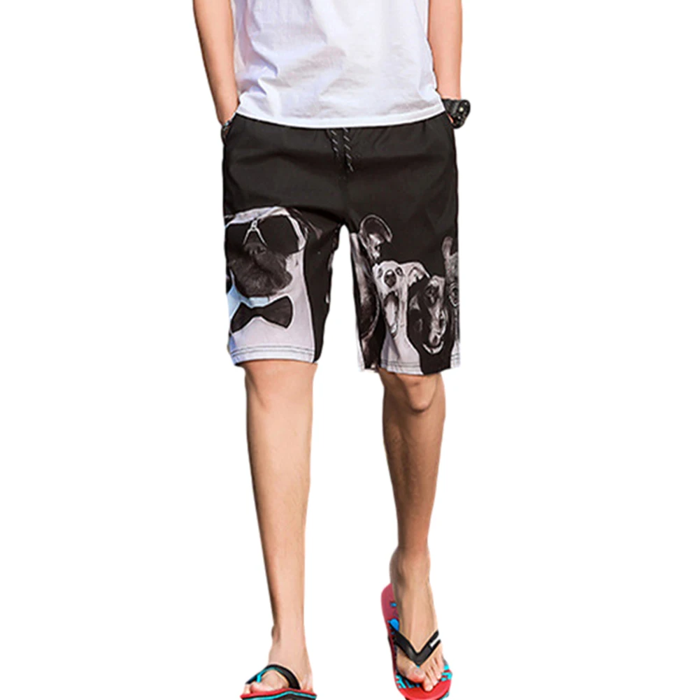 

Men and Women Board Shorts Printed Beach Trunks Loose Drawstring Casual Shorts Quick Dry Shorts Soft Comfort Shorts with Pockets