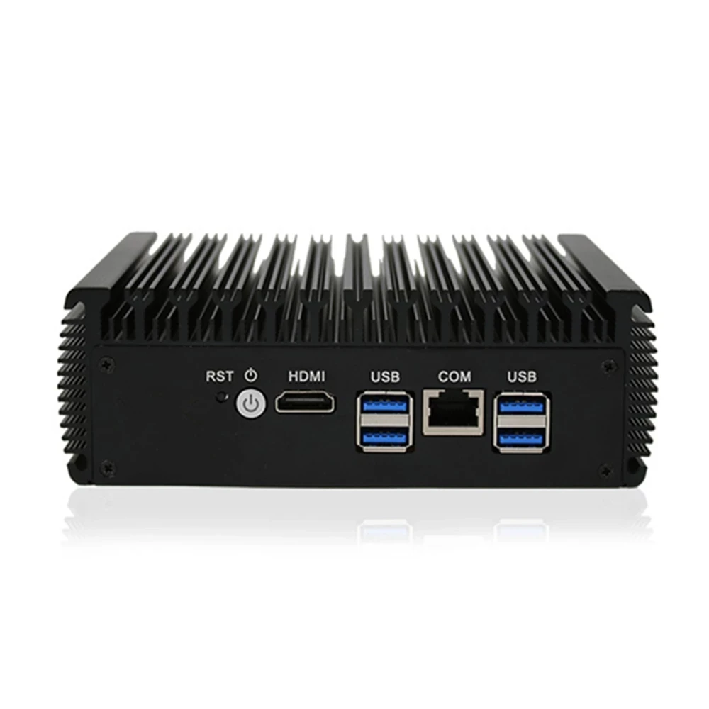 Мини-ПК Intel AES-NI 10-го поколения Pentium Gold 6405U 2 * DDR4 6 LAN 4USB3.0 брандмауэр Pfsense Openwrt Centos Ubuntu