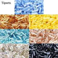 1000pcslot delica miyuki czech cylindrical glass bugle beads european seed long tube loose beads for jewelry making