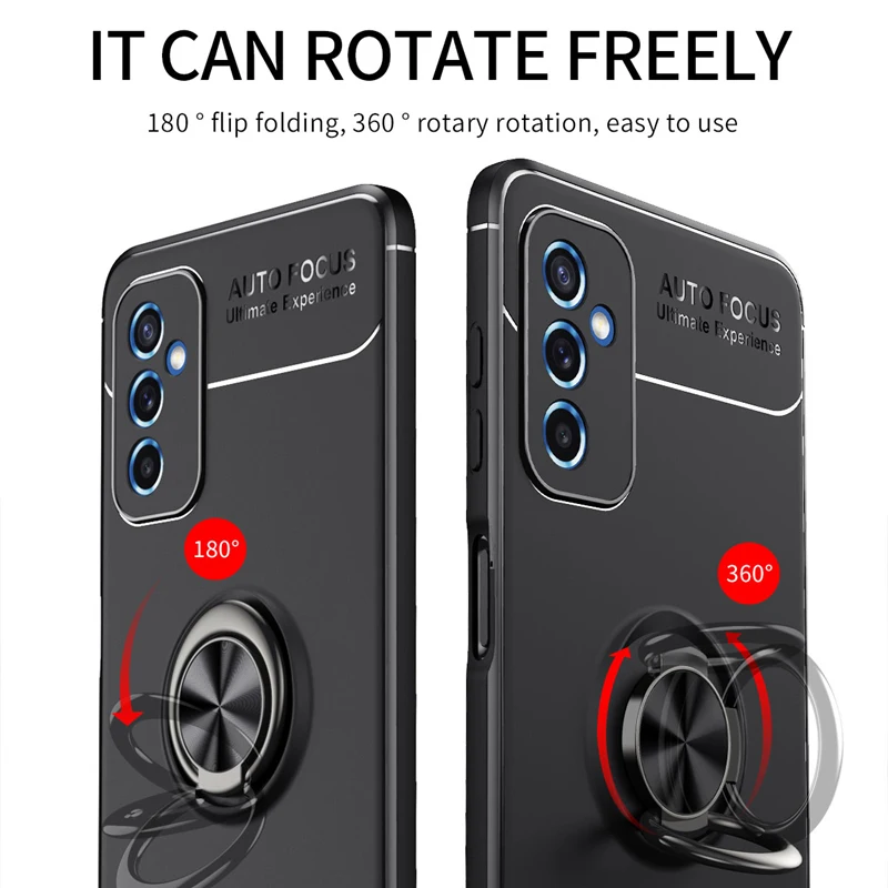 for samsung galaxy m52 5g case metal ring silicone shockproof matte case for galaxy m52 5g cover for galaxy m52 5g m32 m22 a22 free global shipping