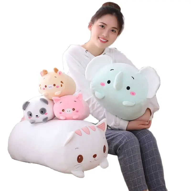 

20-90cm Animal Sweet Dinosaur Cat Kawaii Plush Toy Soft Cartoon Panda&Hamster&Elephant&Deer Stuffed Doll Baby Pillow Gift Toys