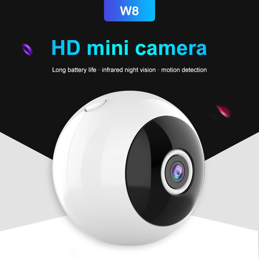 

Night Vision Camera Motion Sensor Security W8 1080P Mini WiFi IP Portable Quick Release LightweightDVR Camcorder