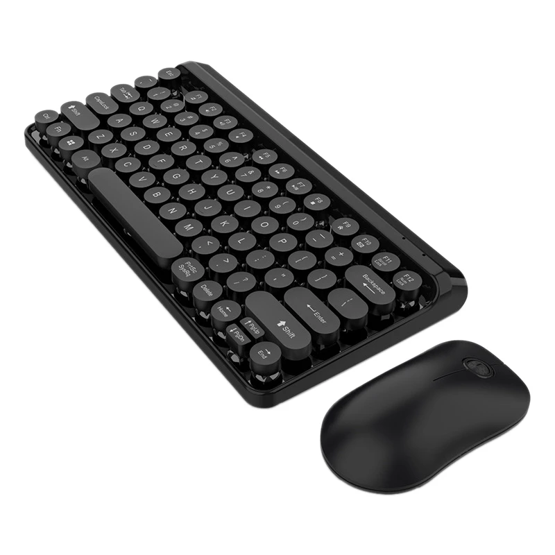 HXSJ L100 беспроводной набор клавиатуры 2 4G Беспроводная клавиатура панк Keycap ультра