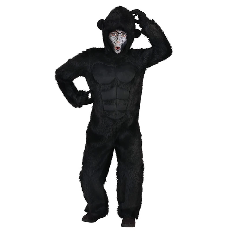 Костюм для косплея King Kong взрослых и детей плюшевый пушистый талисман аниме
