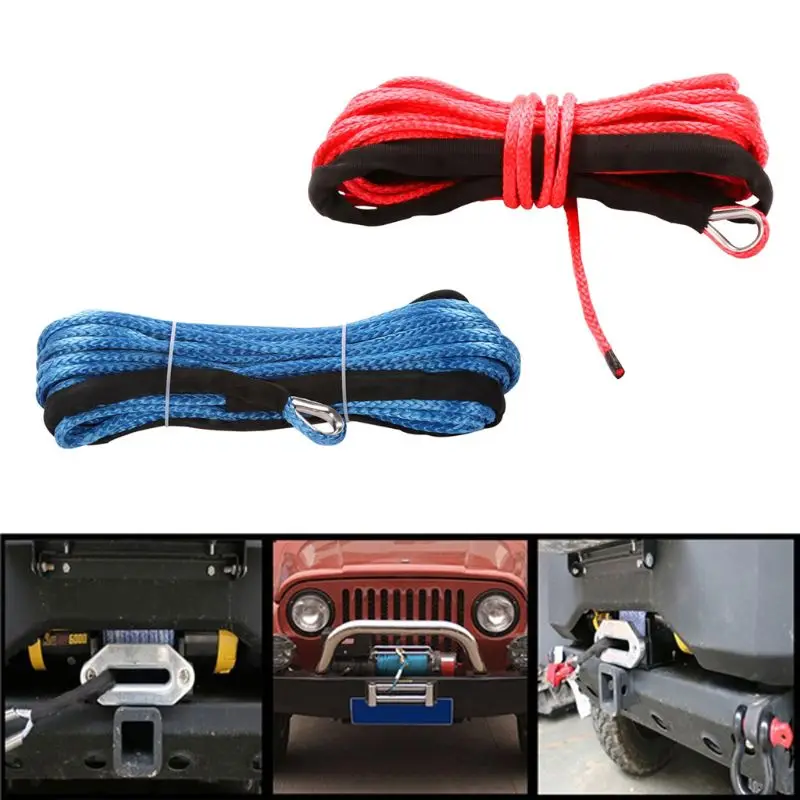 

Winch Rope Car Emergency Trailer Belt 5700LBs/7700LBs Vehicle Towing Winch Cable Protect the rope from excessive heat