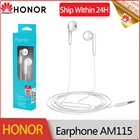Наушники Huawei Honor AM115 3,5 мм, вкладыши с микрофоном и регулировкой громкости для смартфонов Huawei P7 P8 P9 Honor 5X 6X Mate7 8 9