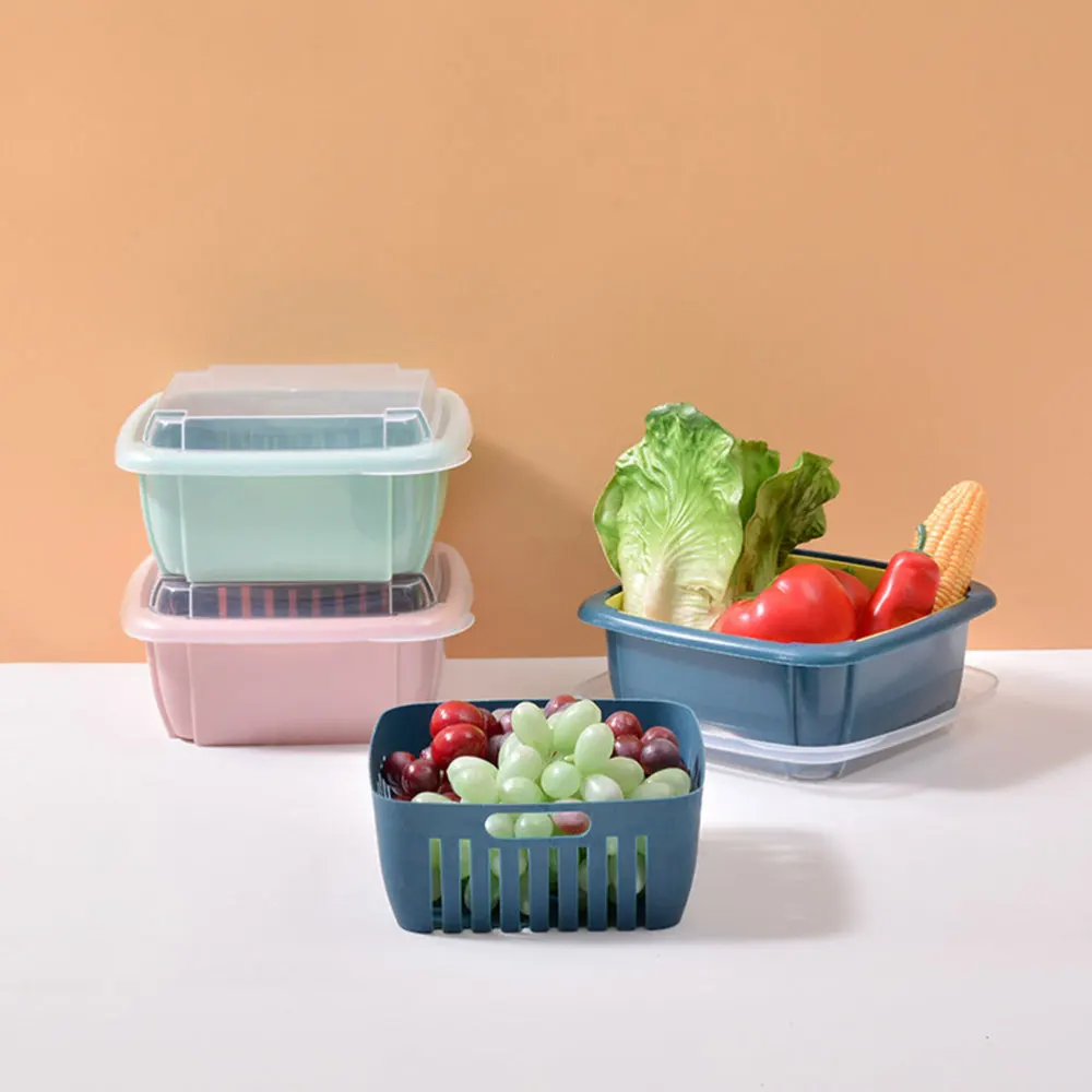 

2PCS Multifunction Washing Bowl Strainer Colander Bowl for Kitchen