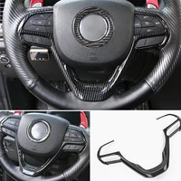 abs chrome for jeep grand cherokee 2014 2015 2016 2017 accessories car steering wheel button switch panel frame cover trim