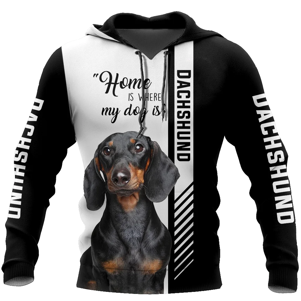 

Cute Dachshund Dog 3D Print Jacket Men/Women Harajuku Hoodie Unisex Casual Streetwear Sweatshirt Pullover sudadera hombre ZL-278