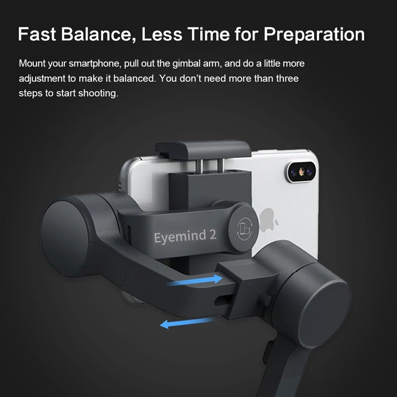 EYEMIND 3-осевой портативный смартфон шарнирный стабилизатор для камеры GoPro VS Zhiyun Smooth 4 модели мобильного телефона Android спортивные камеры