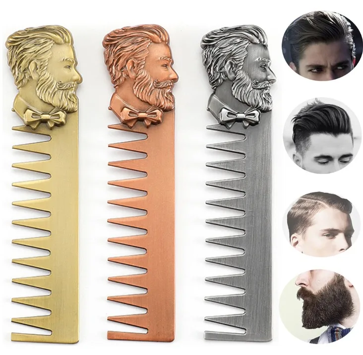 1 шт. серебряный высококачественный крутой шаблон для формирования бороды мужчин