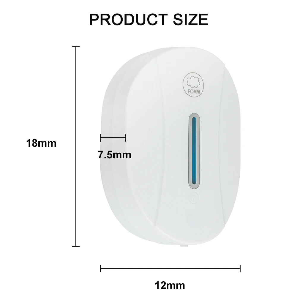 

550ml Touchless Automatic Sensor Foam Soap Dispenser Hand Sanitizer Liquid Gel Alcohol Spray Wall Mounted Bathroom Accessories