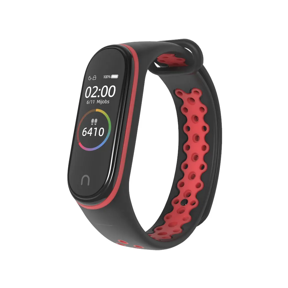 Ремешок спортивный для Xiaomi Mi Band 4 силиконовый браслет на запястье 3