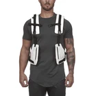 Нагрудная сумка для мужчин, тактический жилет, Светоотражающий Жилет с несколькими карманами, защита от кражи, 2020