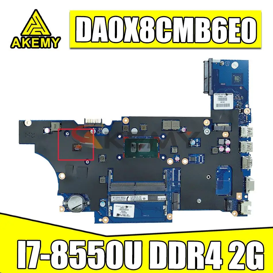 

Высококачественная Рабочая материнская плата для ноутбука HP Probook 450 G5 DA0X8CMB6E0 SR3LC L00825-001 DDR4 2 Гб, системная плата 100% протестирована