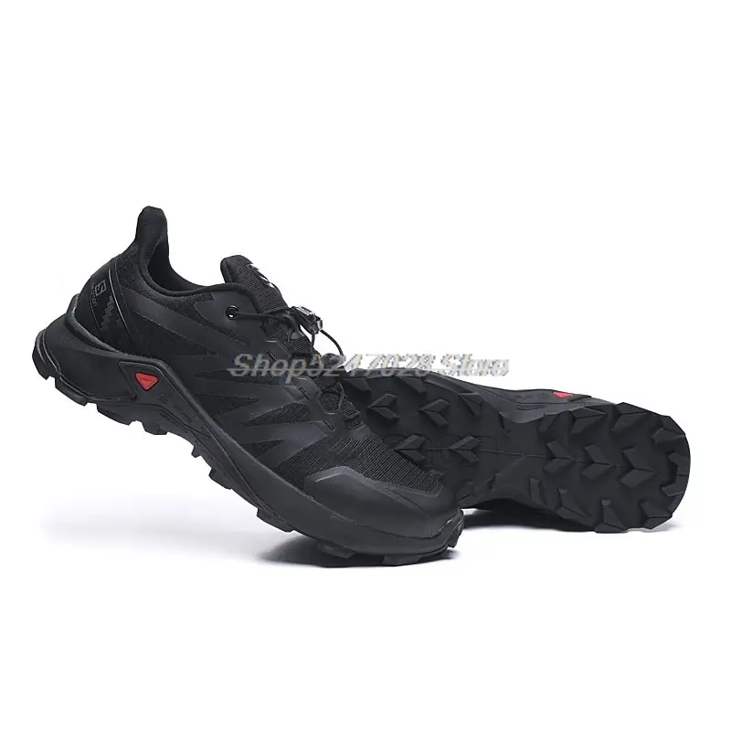 

Hot Sale zapatillas hombre SUPERCROSS 19 Black Outdoor Cross-country Running Shoes Male Walking Sport Sneakers Men Eur 40-47