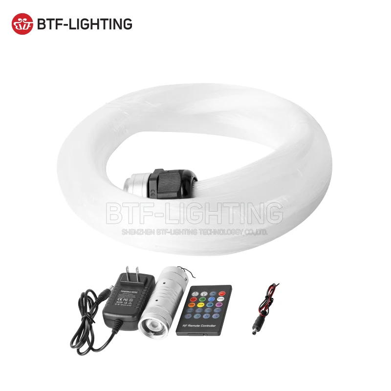 12 В постоянного тока 7 Вт волоконно оптическая звезда RGBW потолочный мини комплект