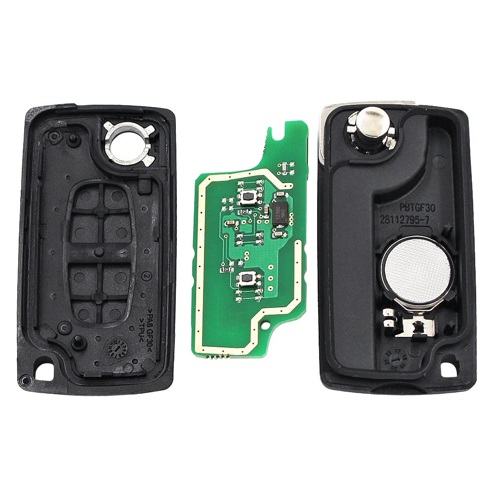 Складной флип 2 кнопки дистанционного ключа автомобиля CE0536 модель 433 МГц ID46 чип