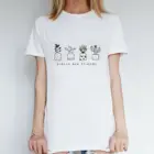 Уличная одежда в стиле Харадзюку, рубашки с коротким рукавом и принтом, Женский Топ с надписью растения-друзья, экологически чистая футболка для веганцев, идея подарка для нее