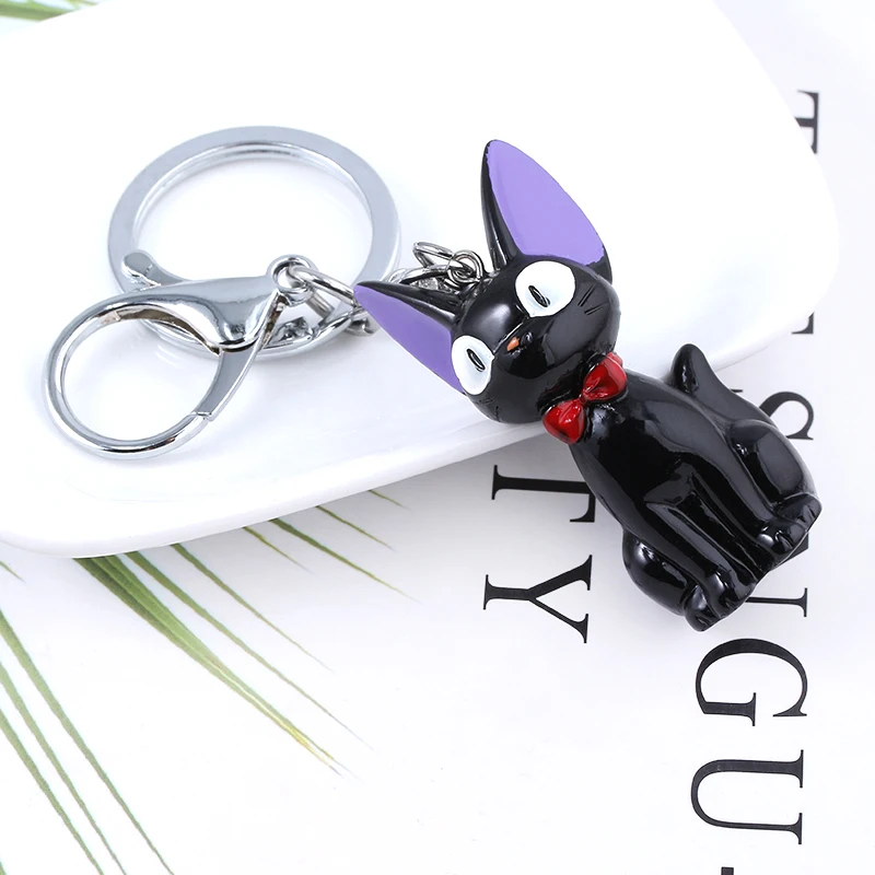 Черный Kiki JiJi Cat брелок Хаяо Миядзаки Кики услуги доставки Фигурки игрушки для детей сувенирные украшения