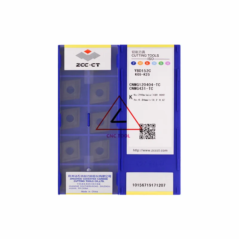 

CNMG120404-TC YBD152C 10 шт. оригинальный Китай ZCCCT поворотные вставки