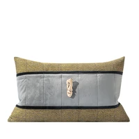 cushion covers for living room 30x50cm gold metal head decorative throw pillows case soft sofa car waist pillow cover
