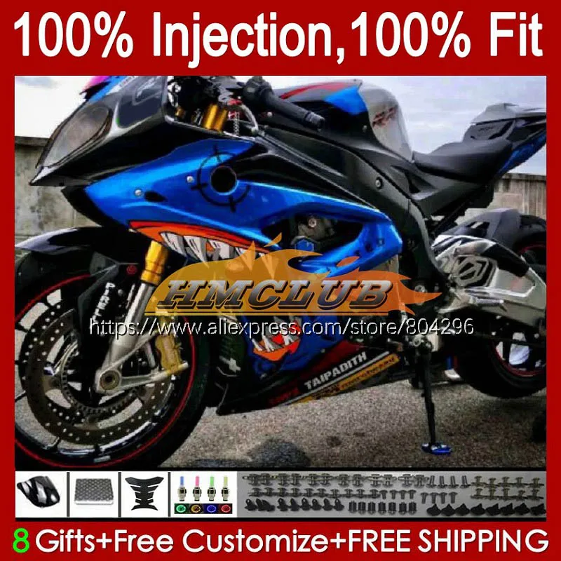 

Инъекция для BMW S1000 S 1000 RR 1000RR 101No.77 S1000RR 09 10 11 Shark blue 12 13 14 2009 2010 2011 2012 2013 2014 обтекатели