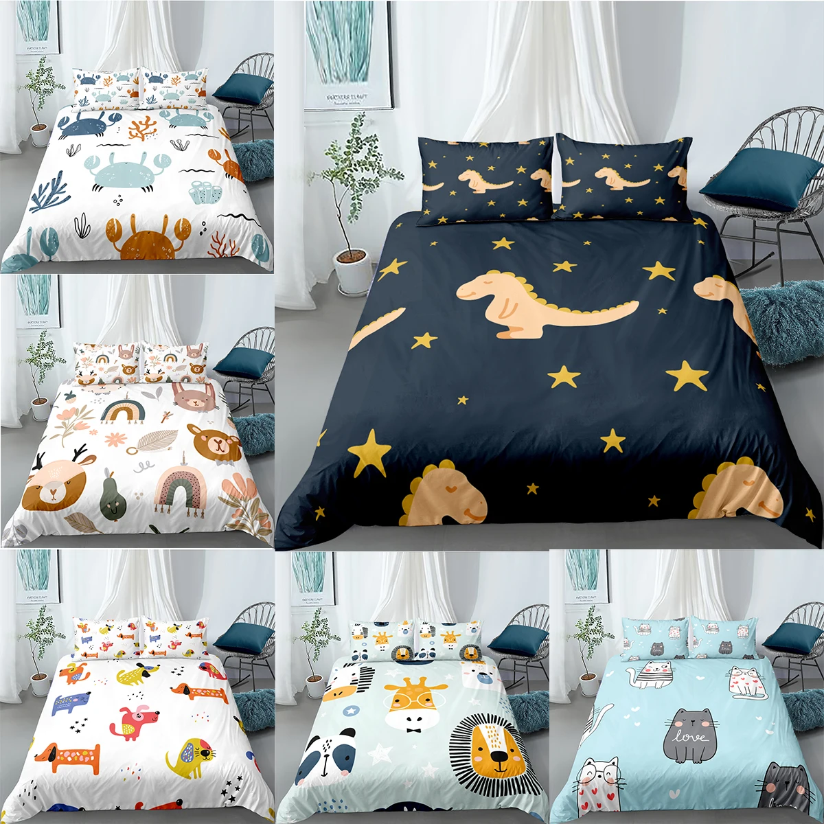 Постельное белье с 3D рисунком высокое качество милый рисунок домашнее пуховое