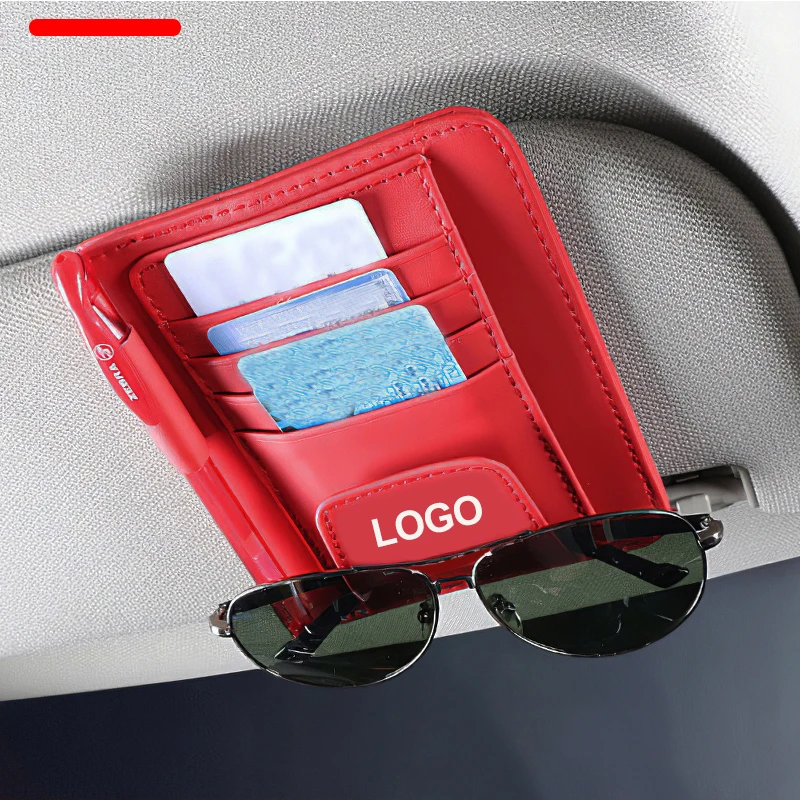 1 шт. PU авто солнцезащитный козырек Солнцезащитные очки с клипсой для хранения