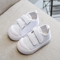children canvas shoes solid white student slip on mary jane school sneakers kid footwear nina zapatos sandq sole protective toe